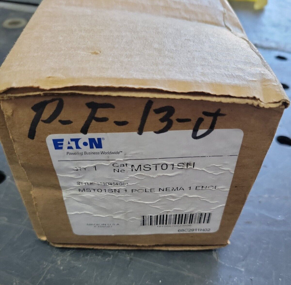 1- Eaton MST01SN Manual Starter Single Pole Nema 1 Enclosure NEW OLD STOCK