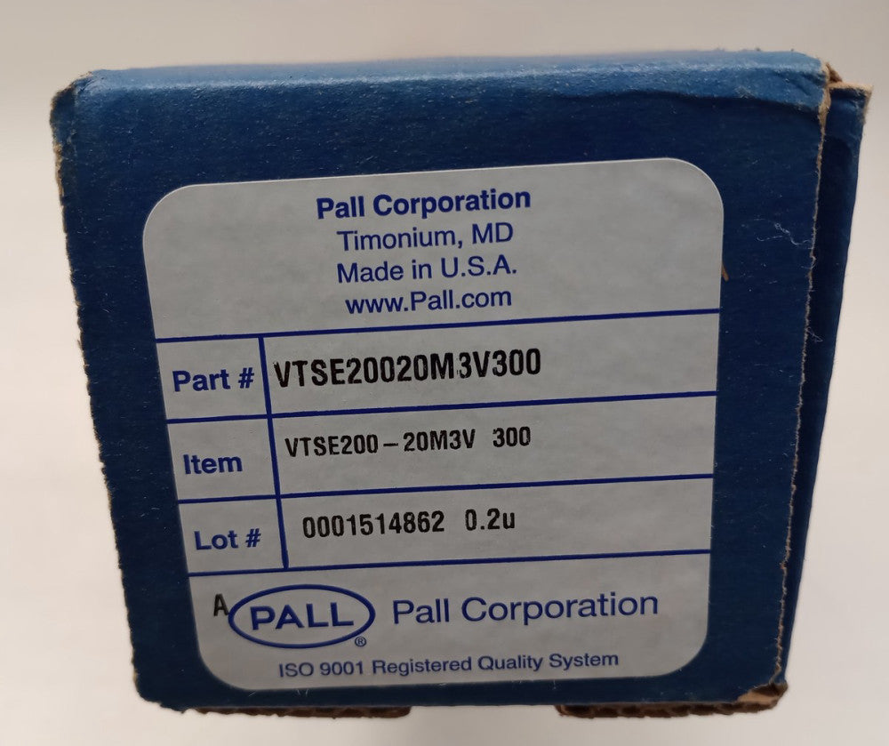 Pall VTSE200-20M3V 300 Filter Cartridge 0.2u 20-1/2" OAL VTSE20020M3V300
