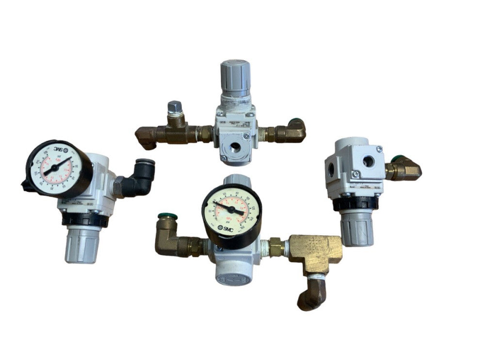 Used SMC AR20K-N02B-Z-B Modular Pneumatic Regulator PACK OF 4