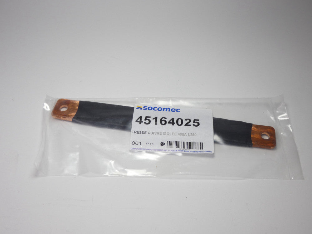 Socomec 45164025 Insulated Flat Copper Bar 400A Braids - NEW Surplus!