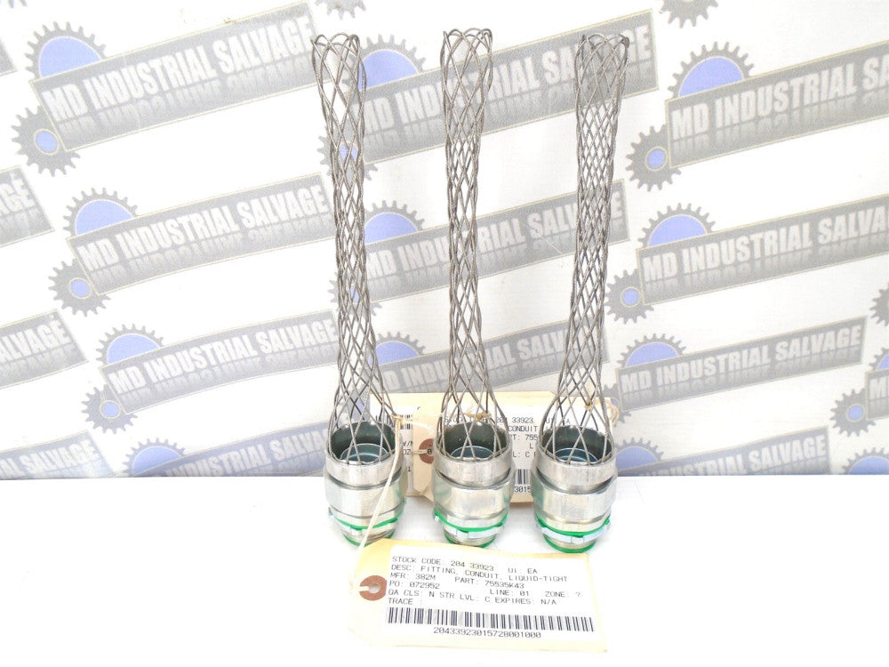 (Lot of 3) REMKE - Liquid-tight Conduit Connector - LMM-31-E - 1" NPT - (NEW)