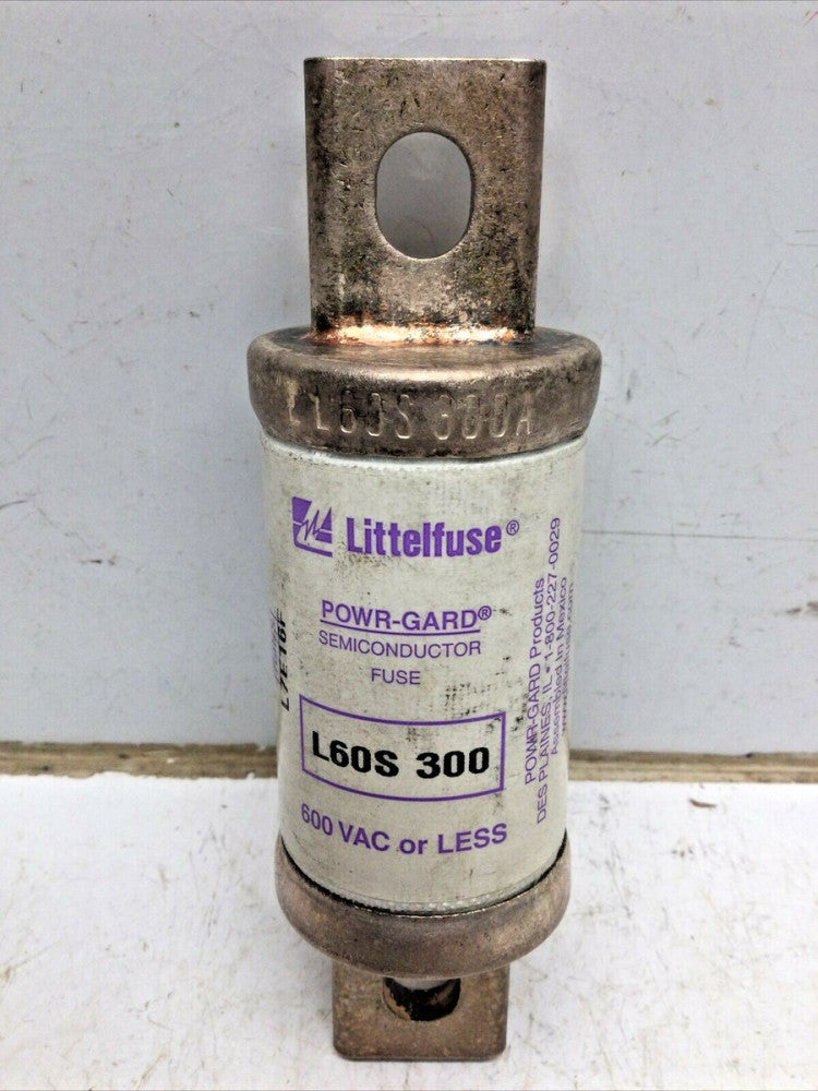 LITTELFUSE L60S 300 POWR-GARD SEMICONDUCTOR FUSE 300 AMP 600VAC (LOT 1)