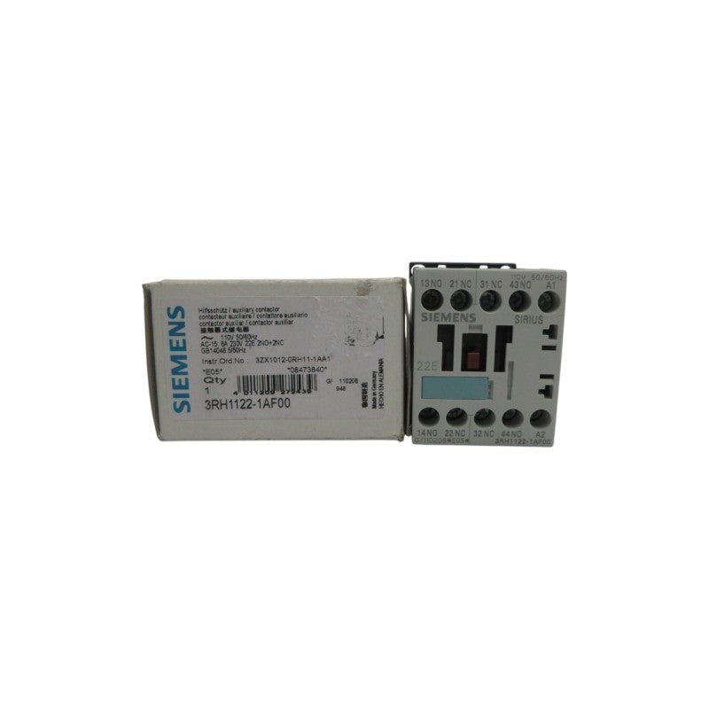 SIEMENS 3RH1122-1AF00 690V 10A NSMP