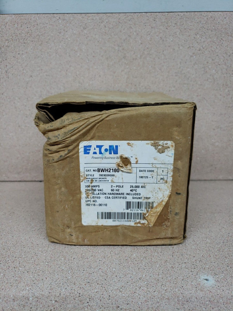 1) New Old Stock! Eaton BWH2100 Main Circuit Breaker
