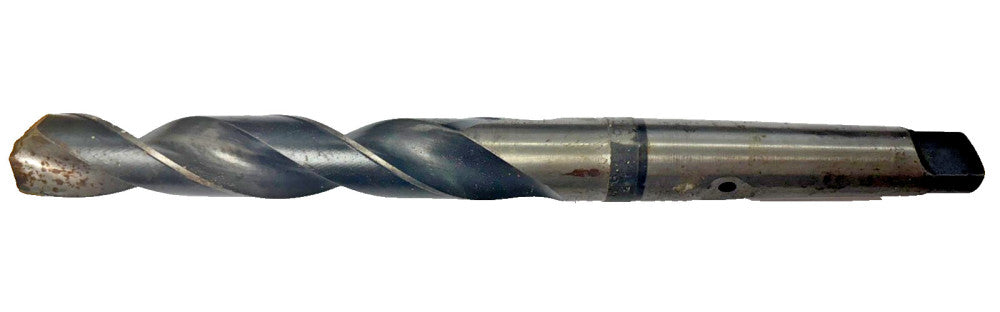 #3 MORSE TAPER SHANK DRILL BIT,SIZE 31/32", SPIRAL 2 FLUTE, OAL 10-3/4"