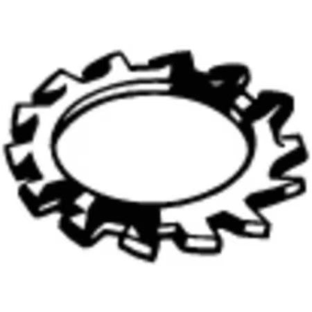Zoro Select M37302.080.0001 External Tooth Lock Washer, For Screw Size M8