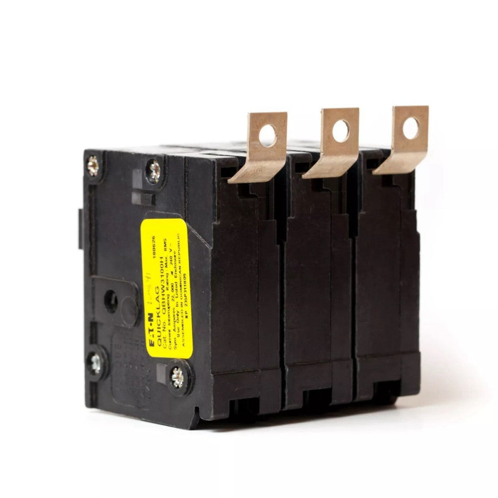 (1) Eaton QBHW3100H Quicklag 100A 3-Pole 240V 22k Bolt-On Type Circuit Breaker