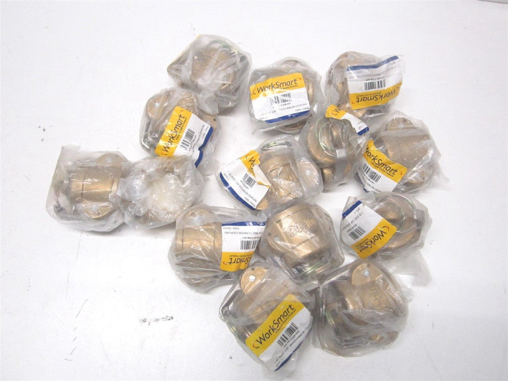(WS-HF-CAM-041) Brass 1,000 psi Max Cam & Groove Coupling - Lot of 14 
