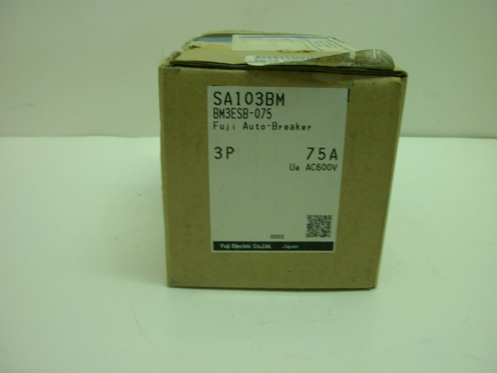 FUJI SA103BM AUTO-BREAKER 3 POLE 75 AMP BM3ESB-075 AC 220V NEW IN BOX