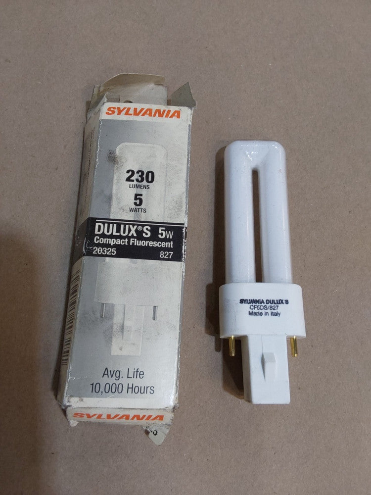 Sylvania Dulux 20325 CF5DS/827 5W 2700K G23 Base compact fluorescent bulb