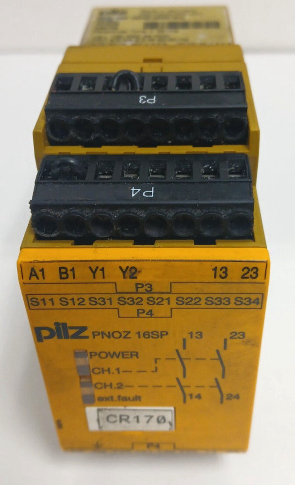 PILZ PNOZ SAFETY RELAY 16SP24VAC24VDC2NO   50/60 HZ 24V AC/DC  2W 3.5 A 0.5 NM