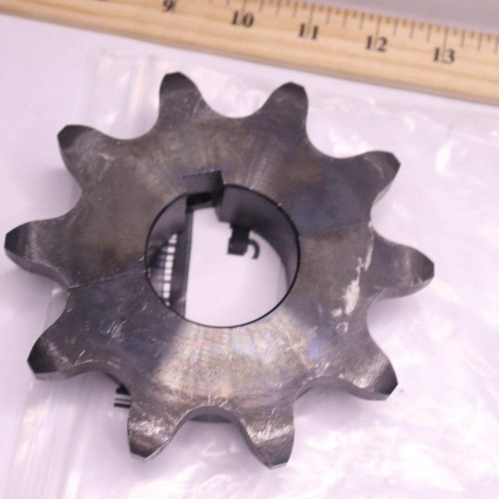 Double Pitch Roller Chain Sprocket Type B Steel 10-Teeth 55mm Hole x 24mm Bore