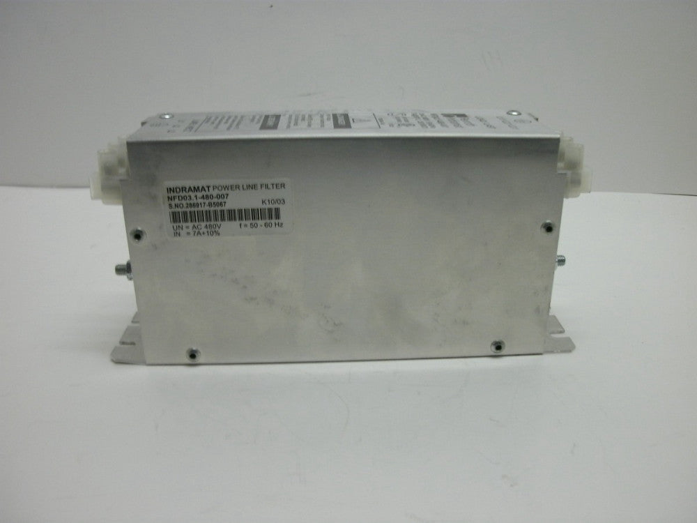 REXROTH INDRAMAT NFD03.1-480-007 POWER LINE FILTER UN AC 480V IN 7A 10  F 50/60