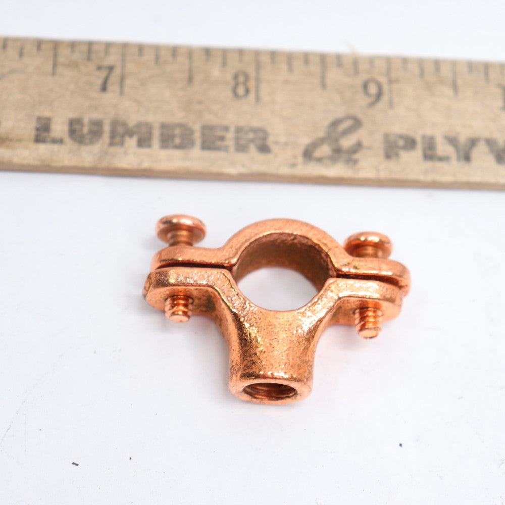 Split Ring Hanger Plated Malleable Iron Copper 5/8"