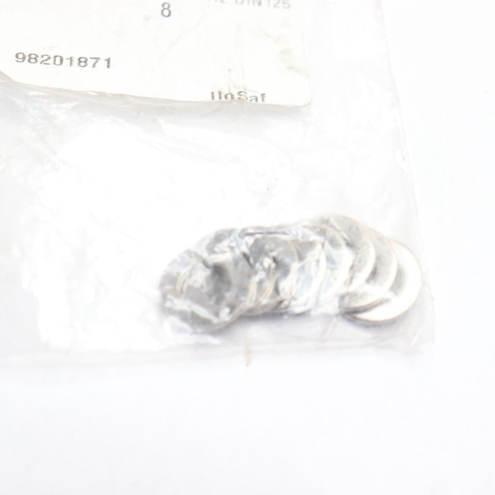 (8-Pk) Flat Washer 08.4 X 016 X 1.6 A2 Din 125 201301008016