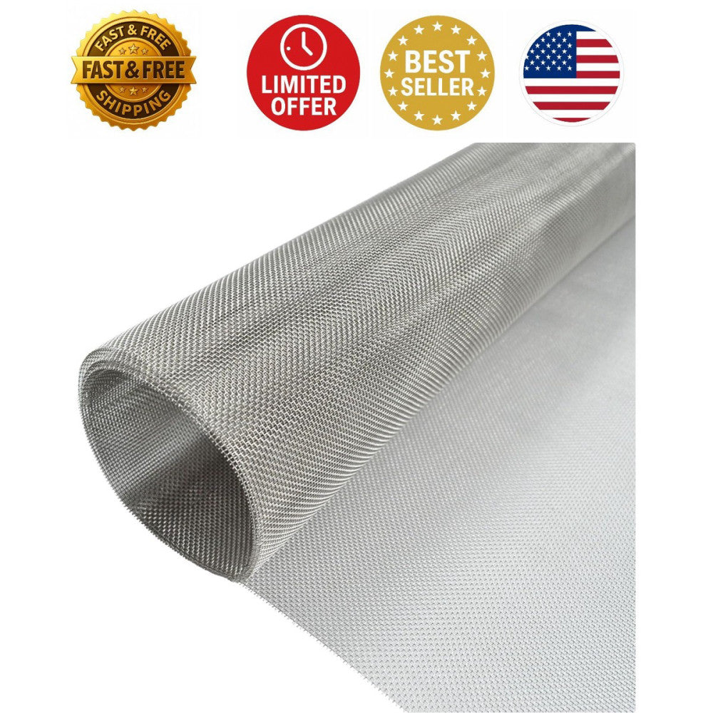 20 Mesh Stainless Steel Screen - 15.7”x47.2” | Rust Resistant & Durable