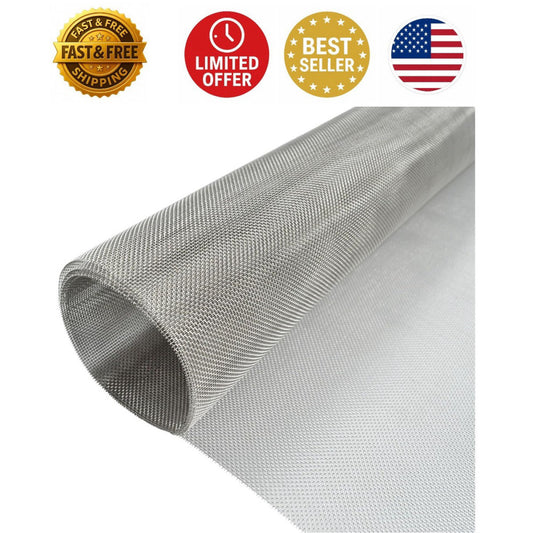 20 Mesh Stainless Steel Screen - 15.7”x47.2” | Rust Resistant & Durable