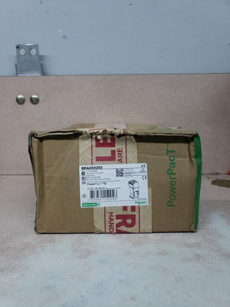 New Old Stock SQUARE D BDA260202 20A 480V 