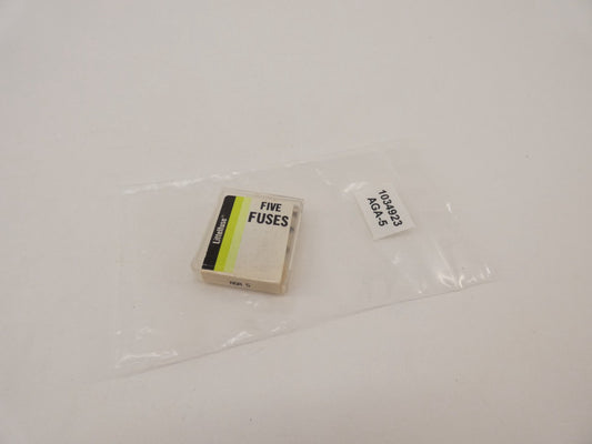 *Lot of 5* Littelfuse AGA-5 Fuse 5A - NEW Surplus!