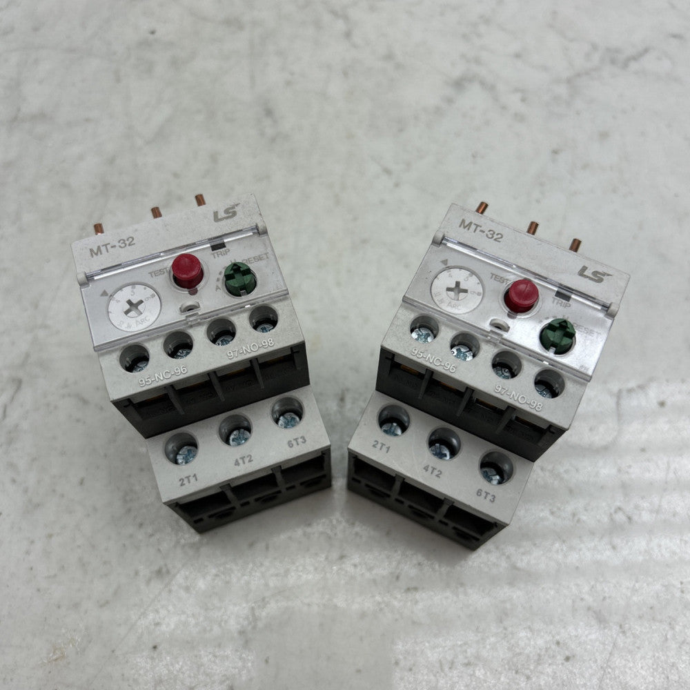 2 Pack LS MT-32 Thermal Overload Relay 32A/3K Trip Class 10A *USED