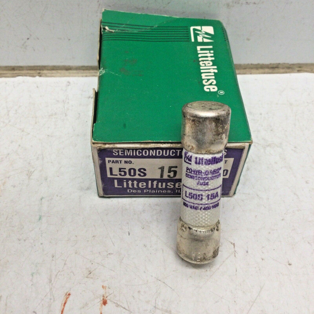 LITTELFUSE L50S15 POWR-GARD SEMI-CONDUCTOR FUSE 15 AMP 500VAC