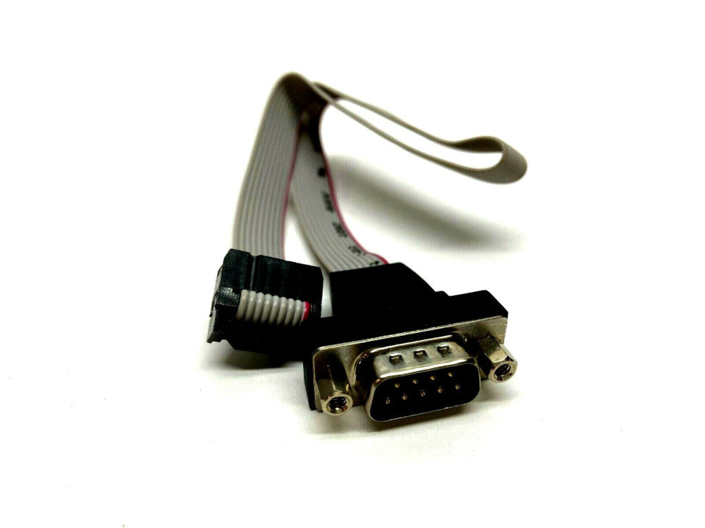 DB9 Male to Female 10 Pin Ribbon Cable 10" Long