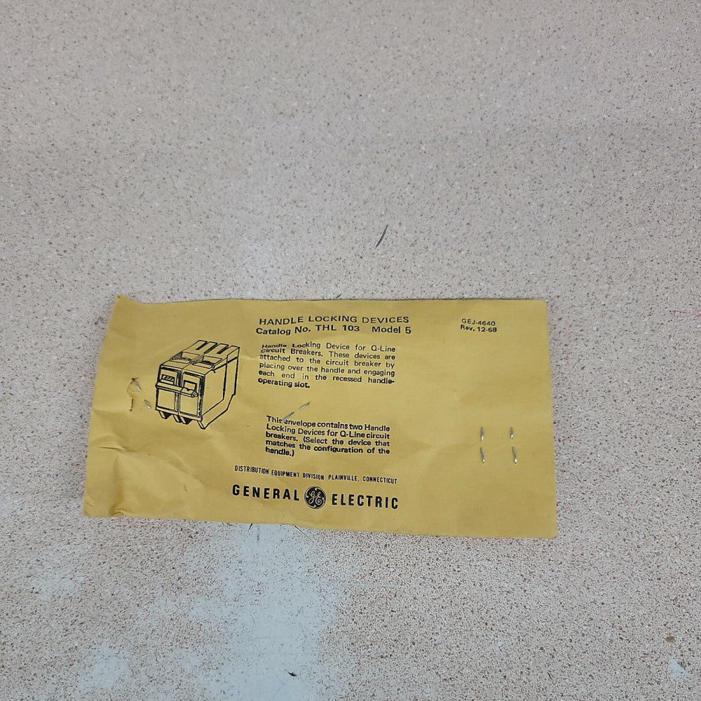  GENERAL ELECTRIC   THL103  HANDLE LOCKING DEVICE MODEL 5 
