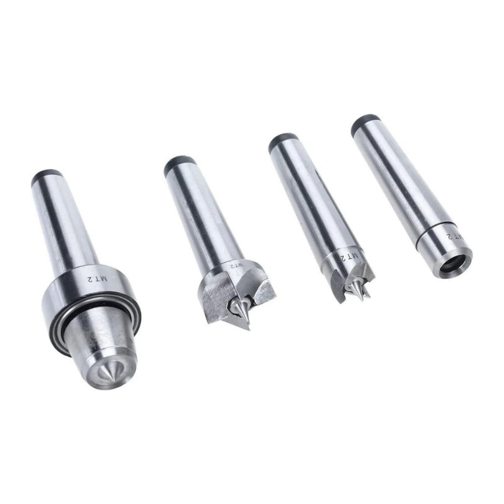 4 x Wood Lathe Center Bit With 60 degree Center Point For MT2 Size Easy to Fit