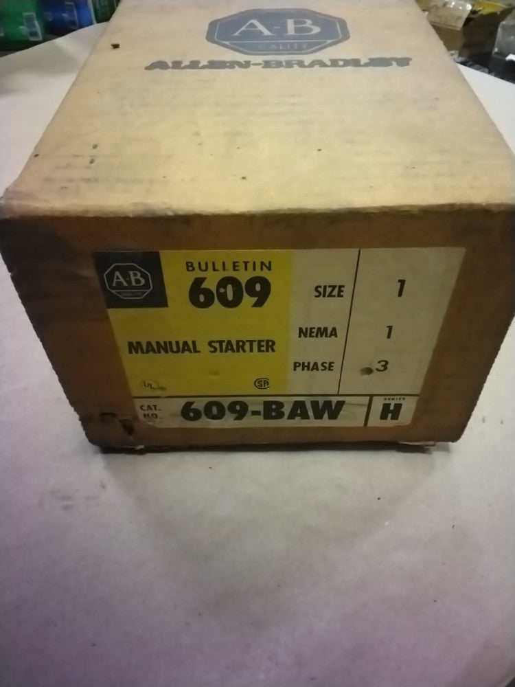 Allen-Bradley 609-BAW Series H Manual Starter Size 1