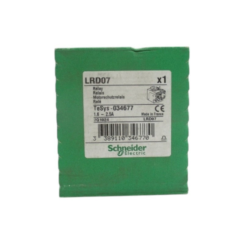 SCHNEIDER ELECTRIC LRD07 1.6-2.5A NSFS