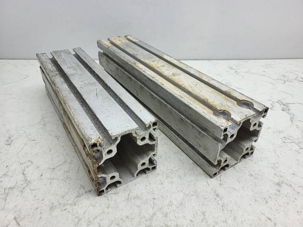 2 Pack 80/20 T-Slot Extrusion Aluminum 8 Slot 10-3/4” And 13-3/4" Length 3” W/T