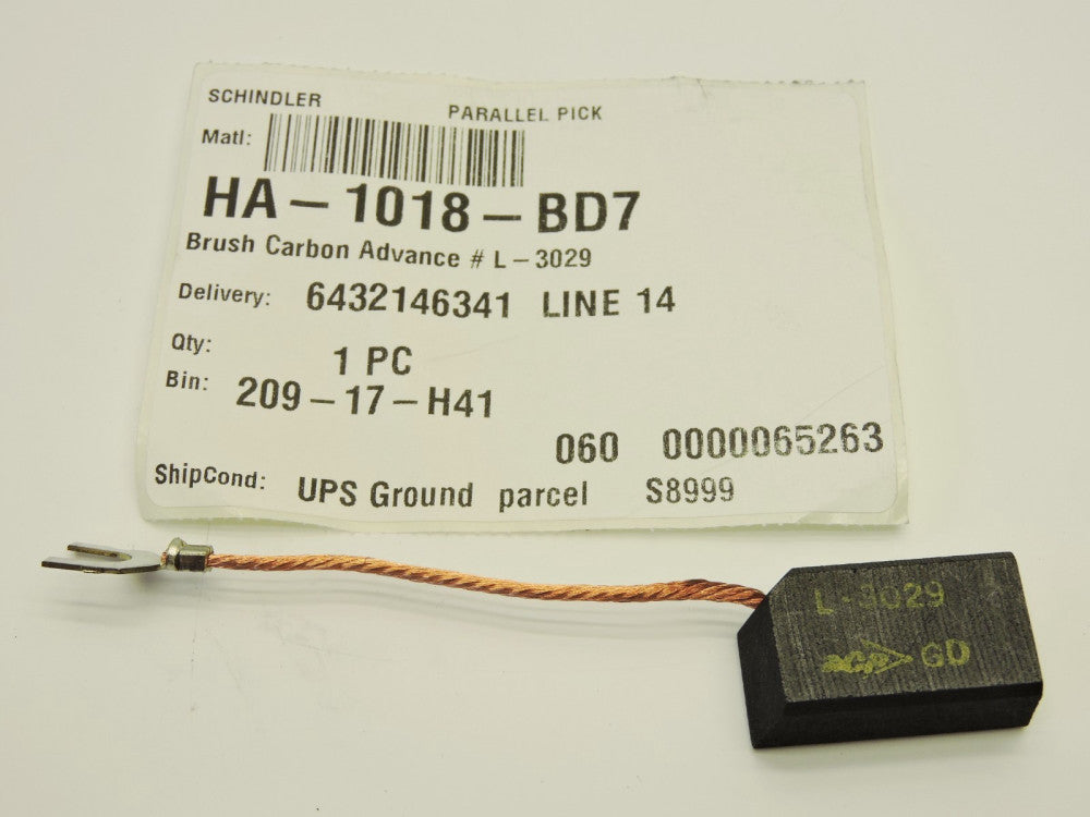 Schindler HA-1018-BD7 Carbon Brush Advance L-3029