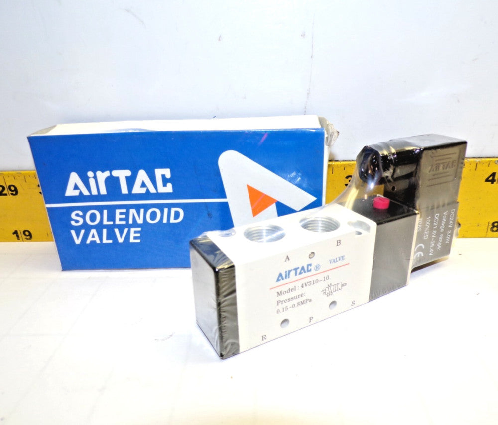 New Airtac Solenoid Valve Pressure 0.15~0.8MPa 24 VDC Coil  4V31010B