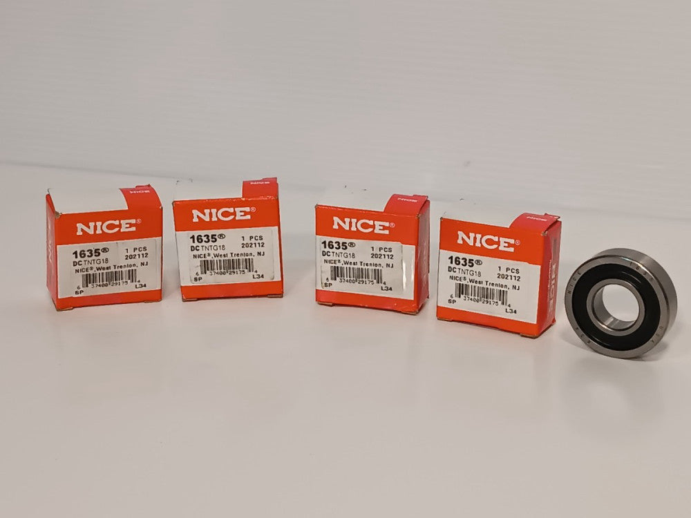 Lot Of 4 Nice 1635DCTNTG18 Ball Bearing, Double Shielded, 3/4" x 1-3/4" x 1/2"