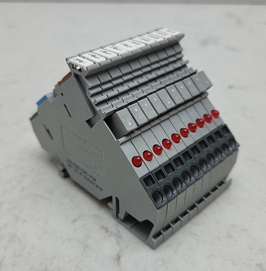 10Pk Wago 280-560/281-434 3-Conductor Switching Sensor Supply Terminal Block Red