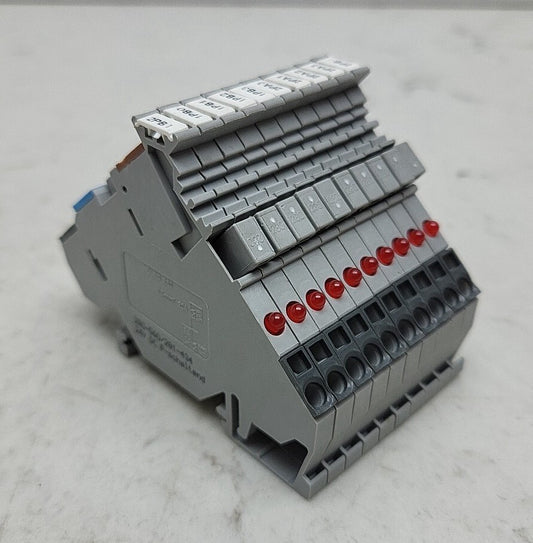 10Pk Wago 280-560/281-434 3-Conductor Switching Sensor Supply Terminal Block Red