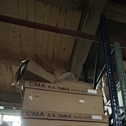 New CMA Dishmachines CR-48 48" Clean Straight Dishtable, Left To Right