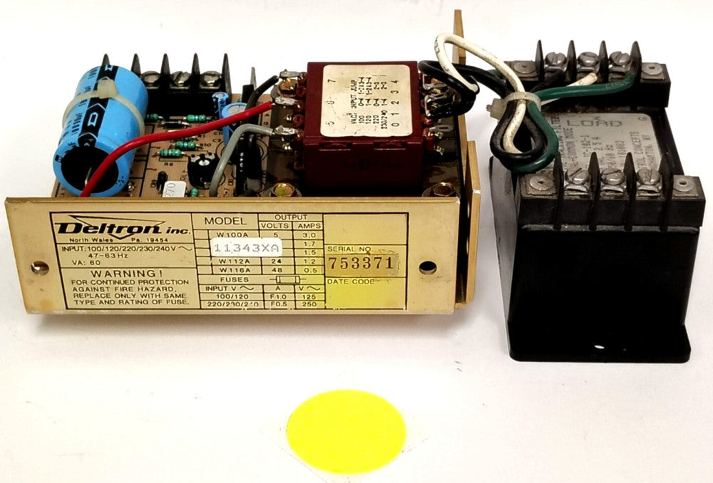 DELTRON POWER SUPPLY W/ ISLATROL TRANSFORMER 100-240V 50/60HZ 11343XA