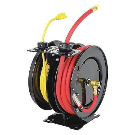 Speedaire 45Uz55 Hose Reel,Spring Driven,3/8 In.,50 Ft.