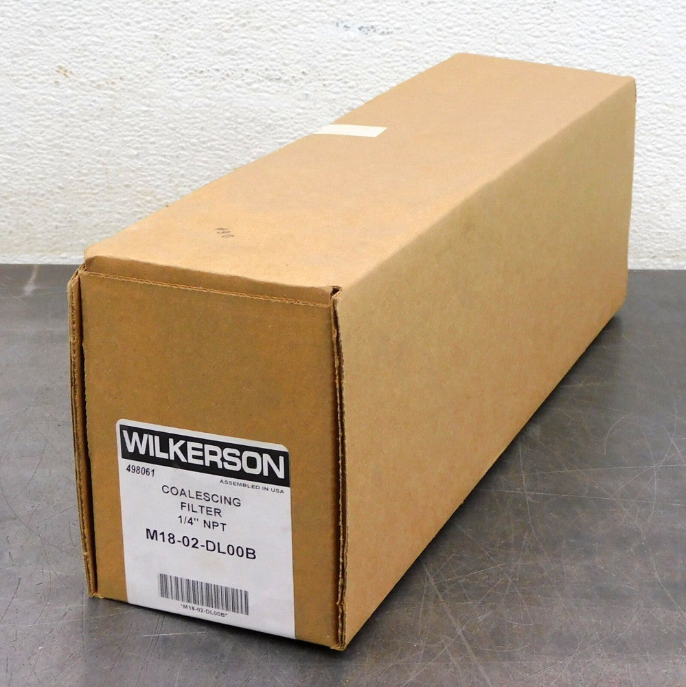 Wilkerson M18-02-DL00B Coalescing Oil Filter 1/4" NPT .5 Micron 85 CFM 150 PSI