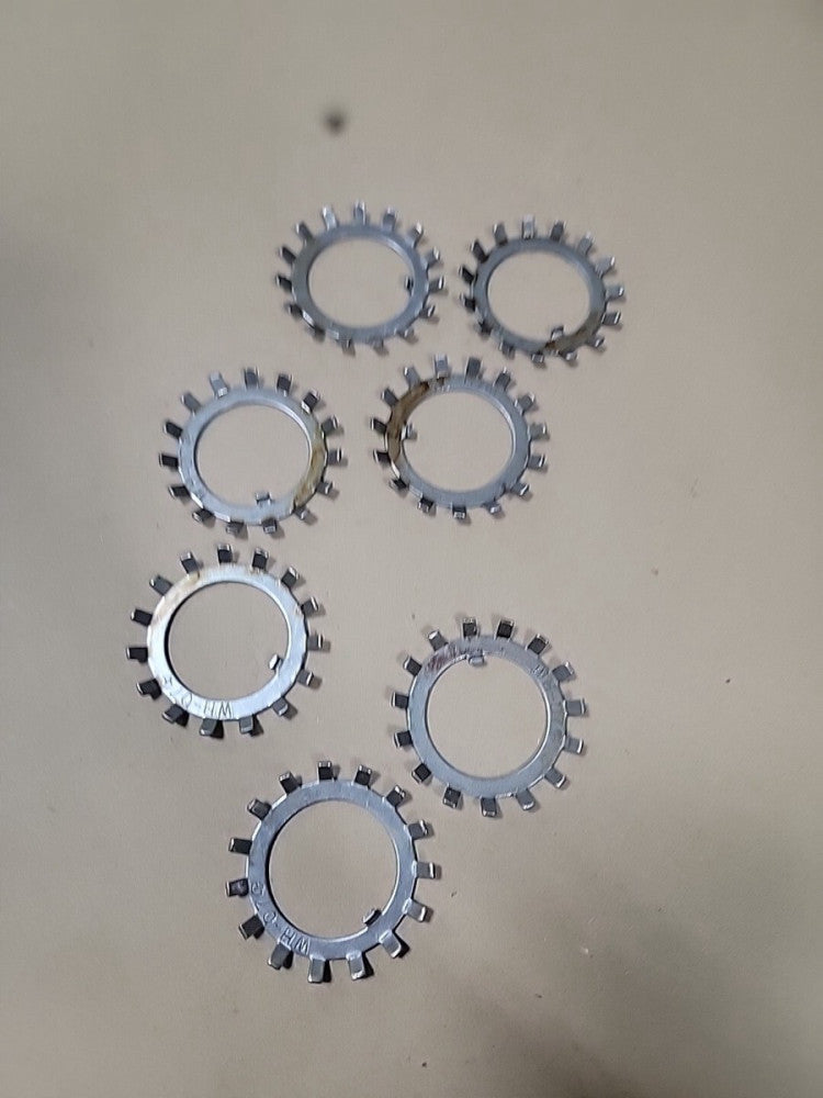 Bearing Lock Washer HD 2.250 x 1.406 x .062 Bearing 15 Tangs  WH-07 Lot Of 7