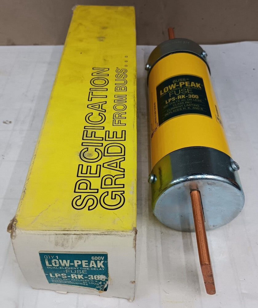 NEW COOPER BUSSMAN 300 AMP FUSE CLASS RK1 600 VAC LPS-RK-300