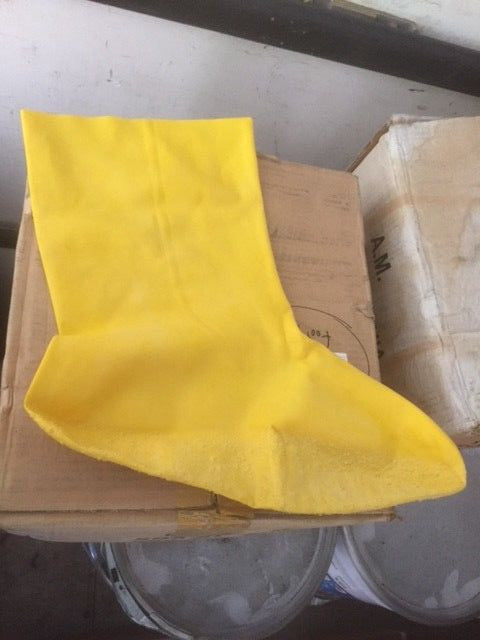 (Case of 50) Yellow Latex Boot Covers - XL # 10243 (NEW)