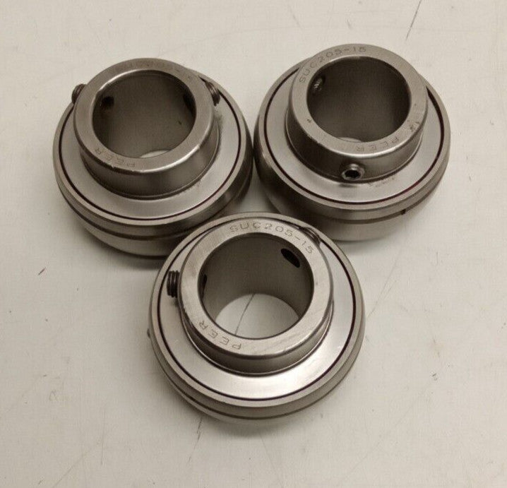 Peer SUC205-15 Stainless Insert Bearing (Lot Of 3)