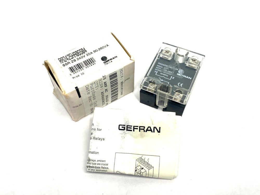 Gefran RA2425HA06S04 Solid-State Relay SSR ZS 240V 25A 90-280V