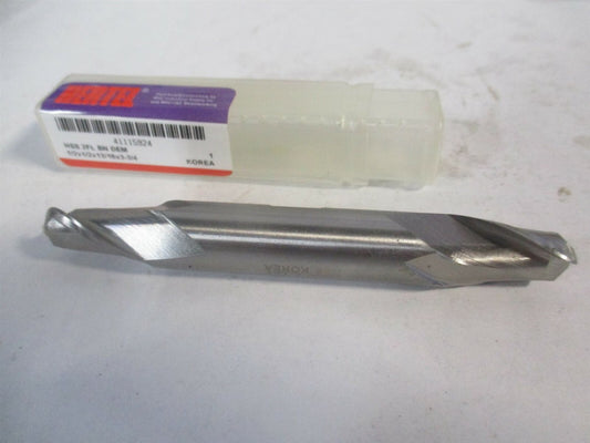 (E211203201) 1/2" x 13/16" x 1/2" x 3-3/4" OAL 2 Flute HSS Ball End Mill 