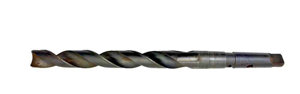 CLE-FORGE #3 MORSE TAPER SHANK DRILL BIT, SPIRAL 2 LUTE, OAL 13-3/8", P/N 316912