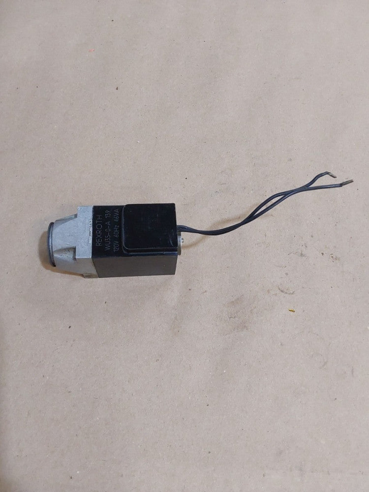 Rexroth WU35-O-A WU35-0-A VALVE SOLENOID Coil 46VA 120V 60HZ missing Button
