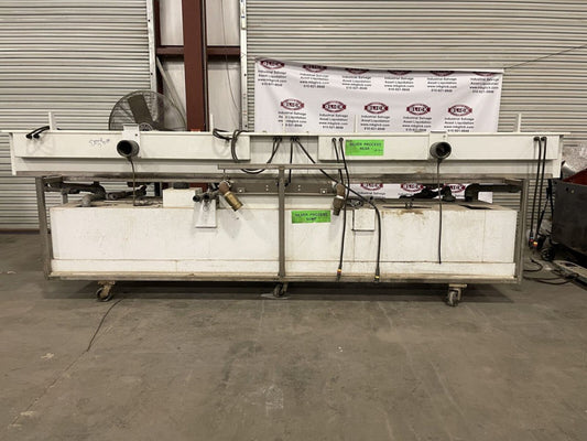 13.5ft Plastic Electro-Plating Dip Tank with 4 Trays 58” l x 7.5” w x 6.5” h
