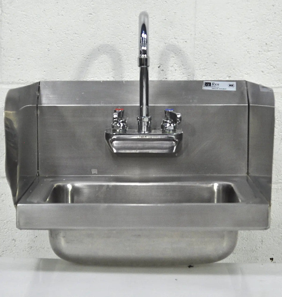 John Boos Wall Mount Commercial Hand Sink w/ 14"L x 10"W x 5"D Bowl PBHS-W-1410-